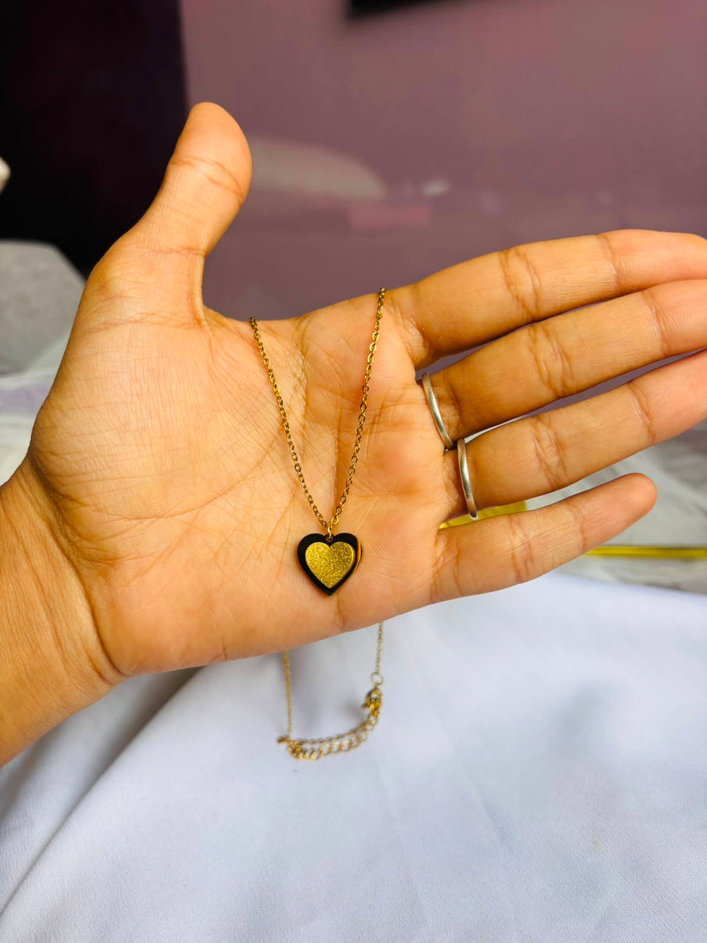 Double Heart Neck Chain
