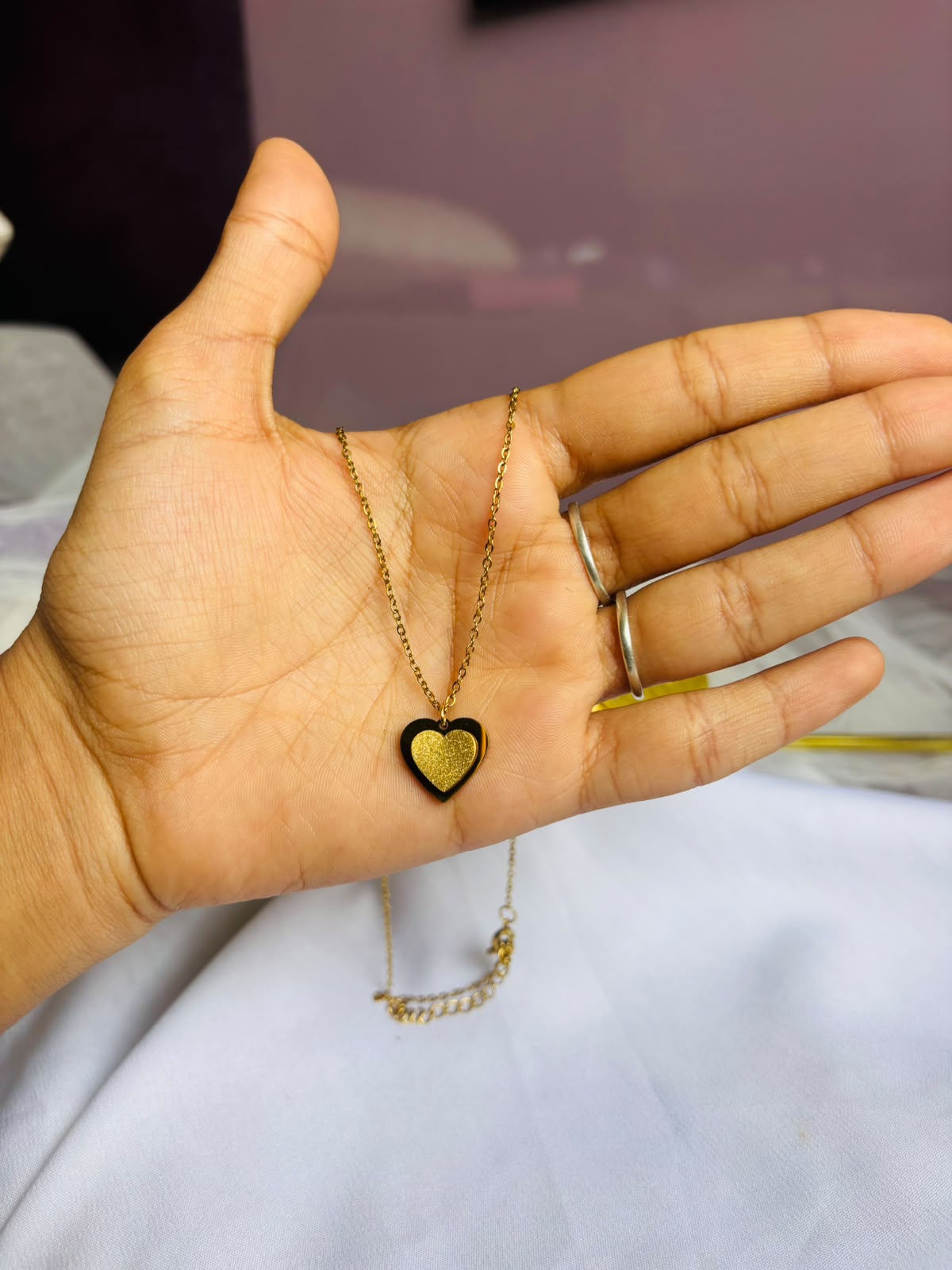 Double Heart Neck Chain