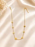 Golden bloom necklace