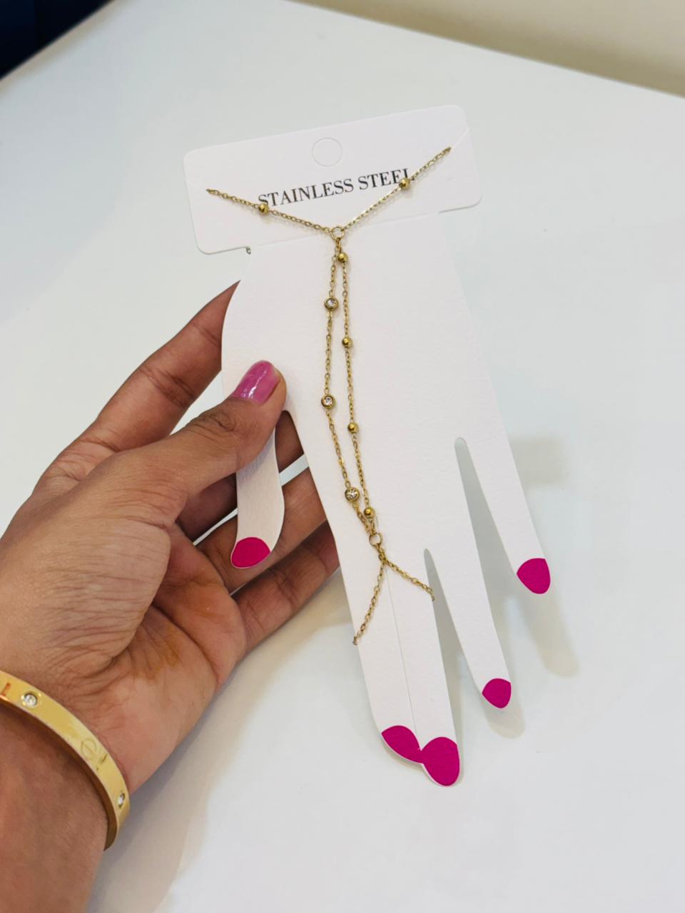 Double line crystal chain