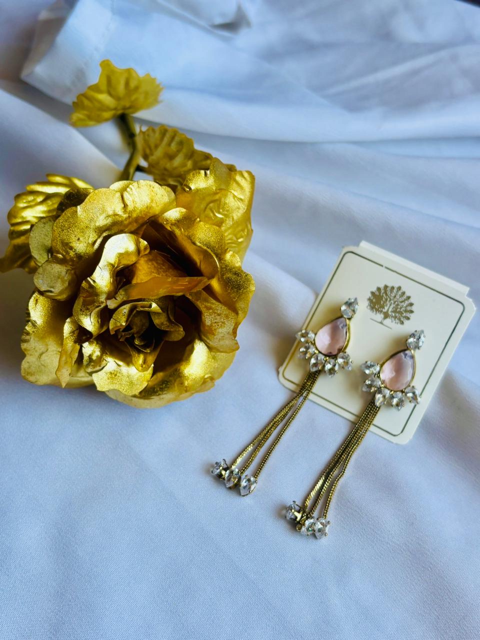 Pink diamond earrrings